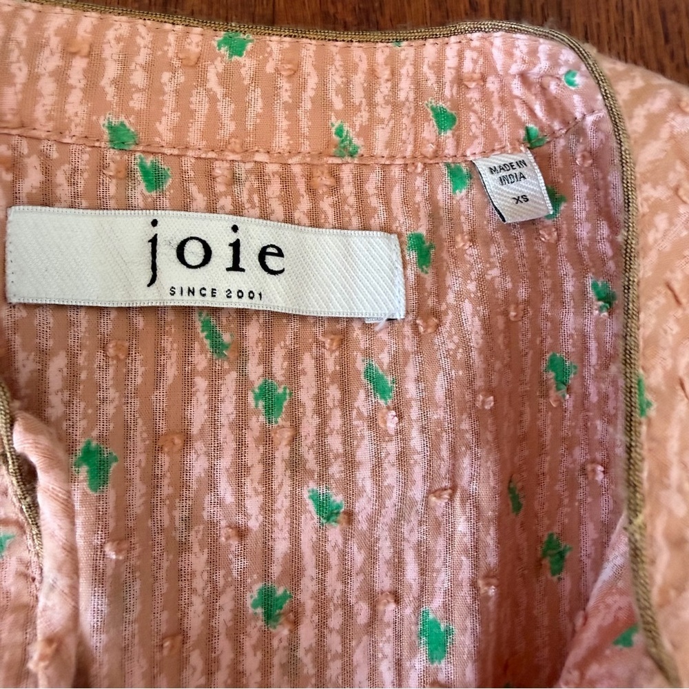 Joie Kenna Long Sleeve Cotton Top XS - Picture 7 of 9